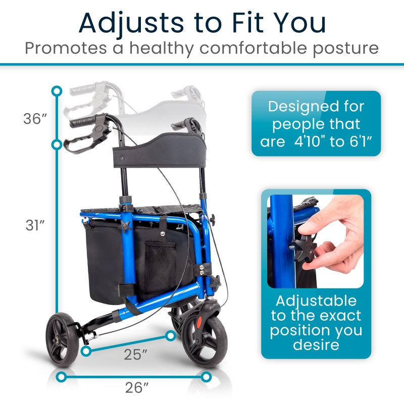*Inspected Return* Tri-Rollator With Seat