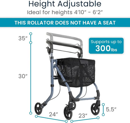 Rollator With Cupholder Tray