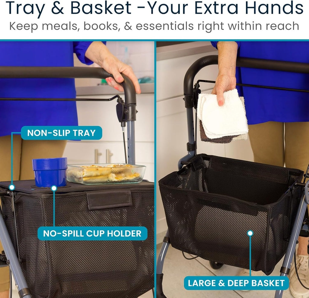 *Inspected Return* Rollator With Cupholder Tray