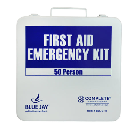 First Aid Kit, 50 Person in a Metal Case